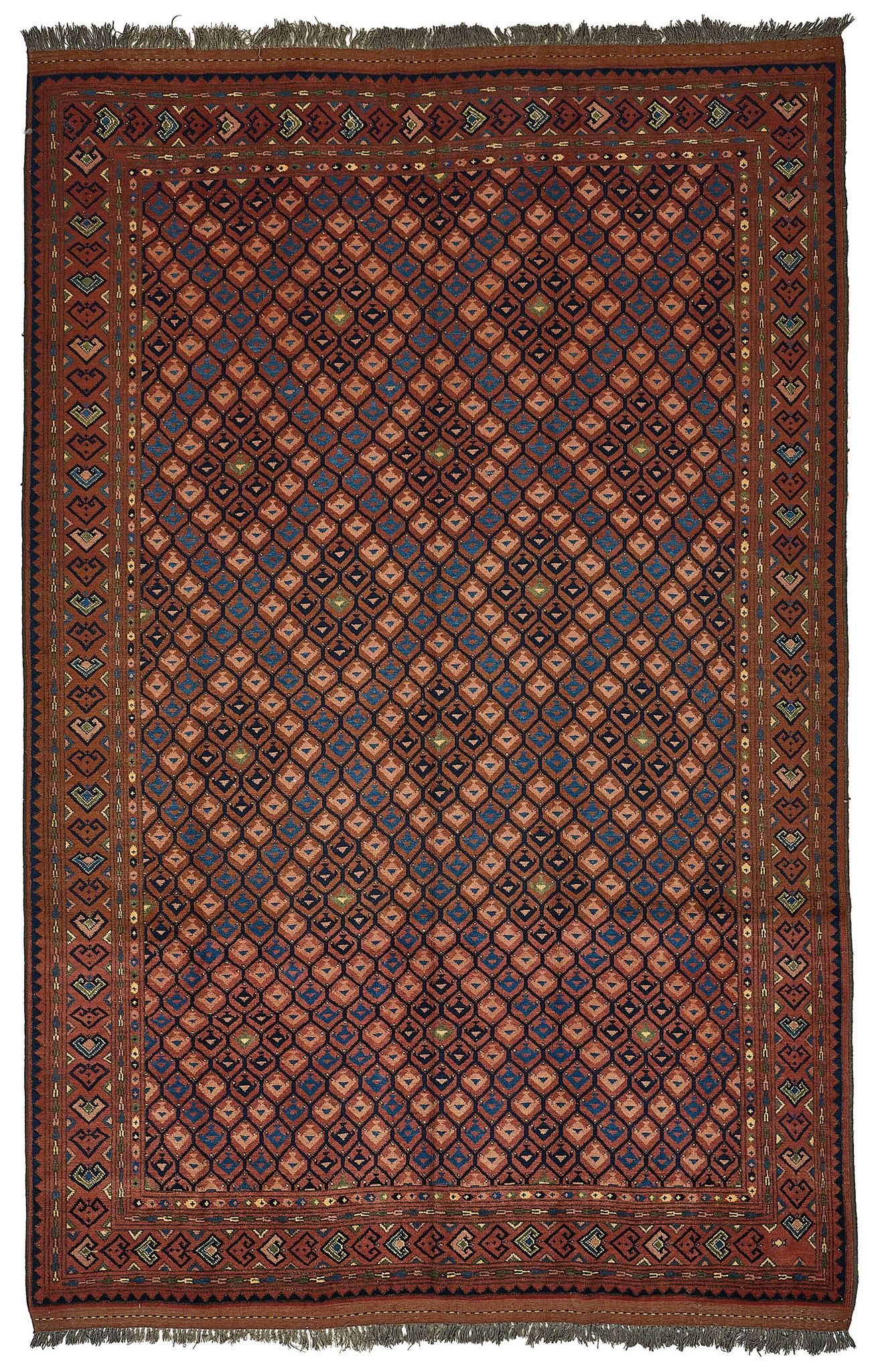 Turkish Handknotted Wool Oushak Rug 196 cm x 303 cm