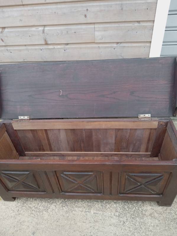 Solid rustic chest