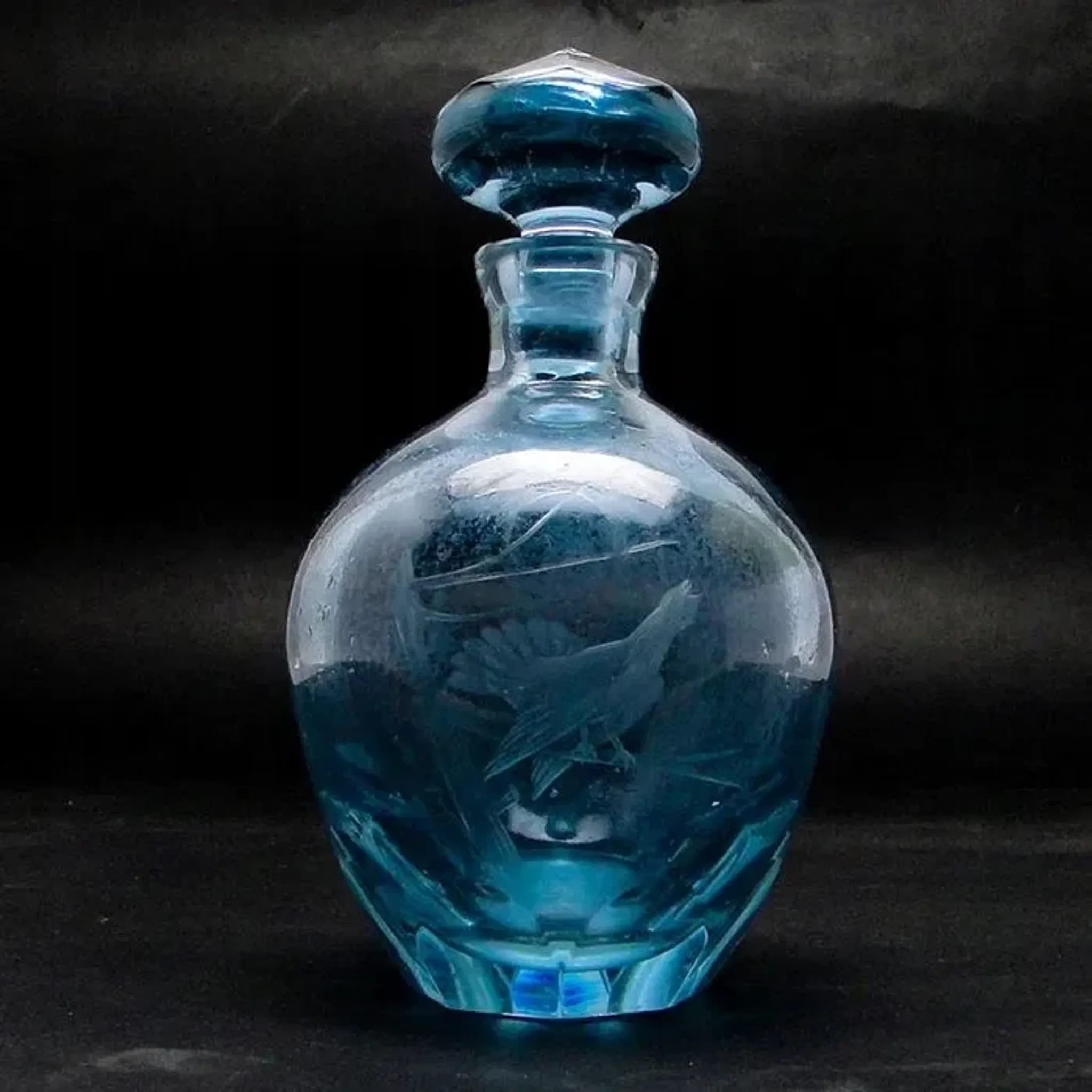 Carafe Alexandrite Moser avec Tétras
