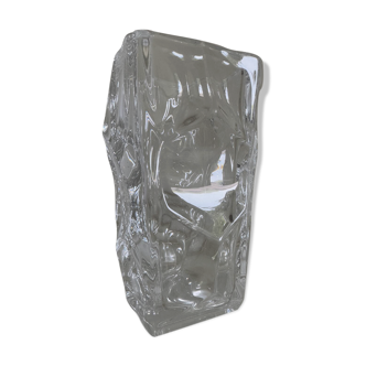 Solid Sèvres crystal vase from the 1950s