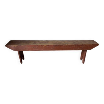 Banc de ferme Shaker mi 19e art populaire Hudson Valley USA