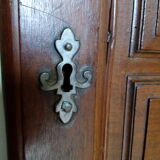 Old wooden door with lock