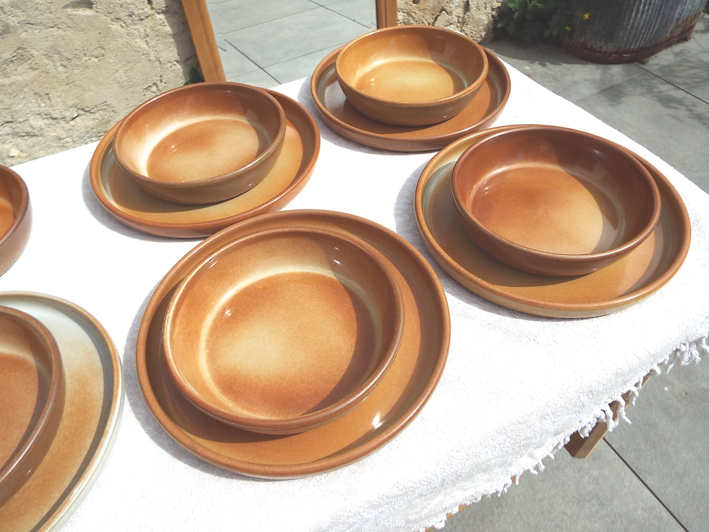 6 hollow plates sandstone Montgolfier