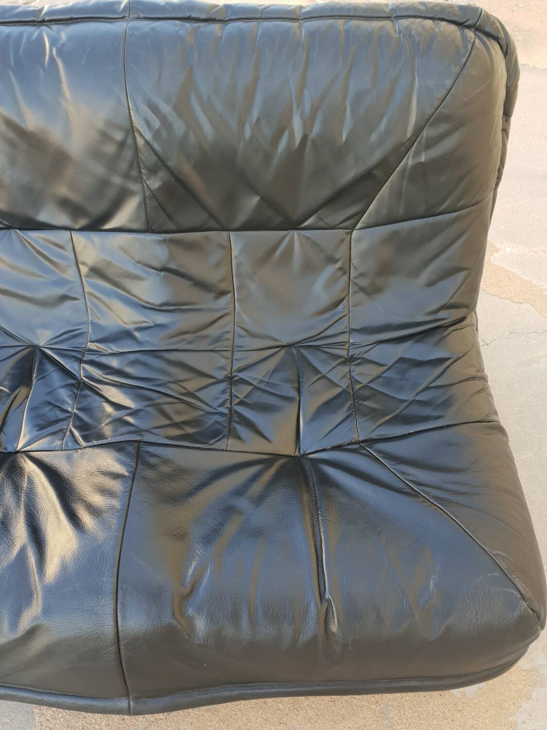 2 seater leather sofa 1970