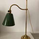 Old desk lamp, brass workshop