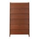 Classic shoe cabinet from the 1960s with brass handles