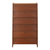 Classic shoe cabinet from the 1960s with brass handles