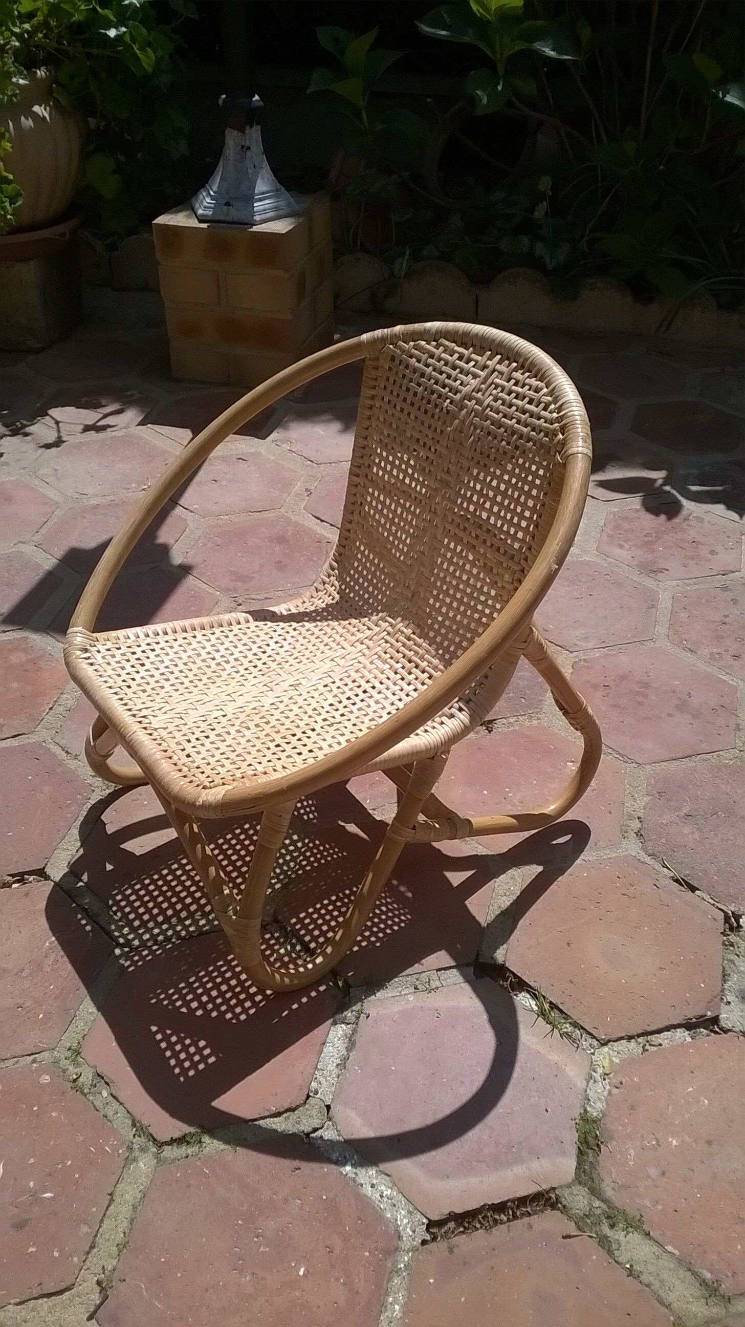 Bamboo Rattan child Chair
