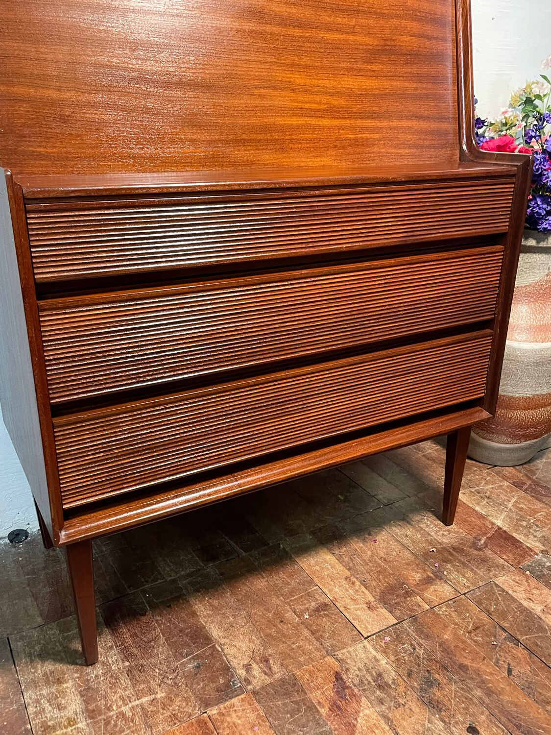 Mid Century Retro Vintage Trak Bureau by English Designer Richard Hornby 1960