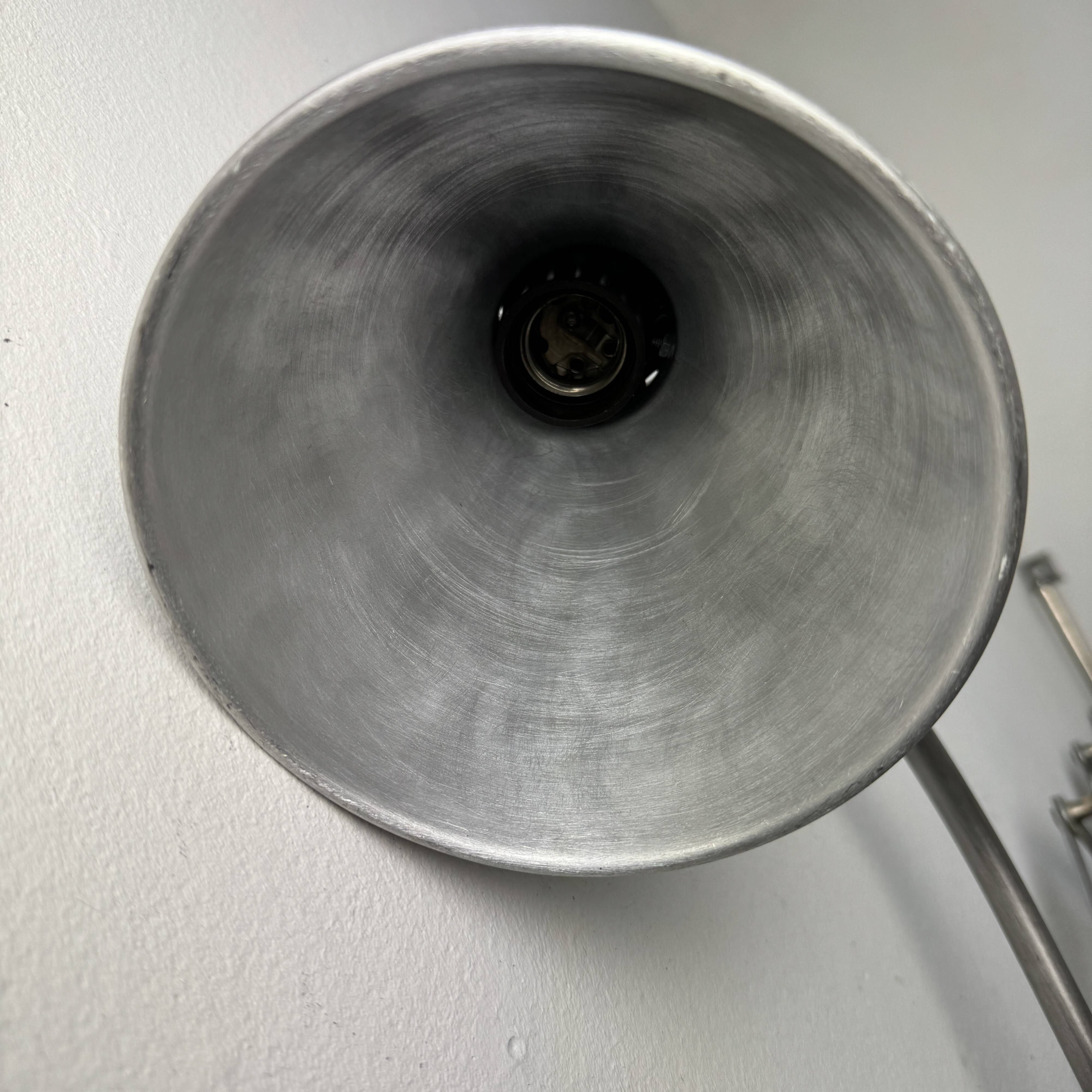Old large industrial accordion wall lamp