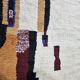 Traditional Berber rug in natural wool, size 140 x 260 cm