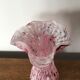 Vase verre de clichy moucheté  rose