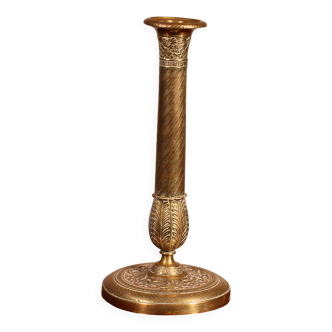 Gilt Bronze Candlestick, Empire Period, Early 19th Century