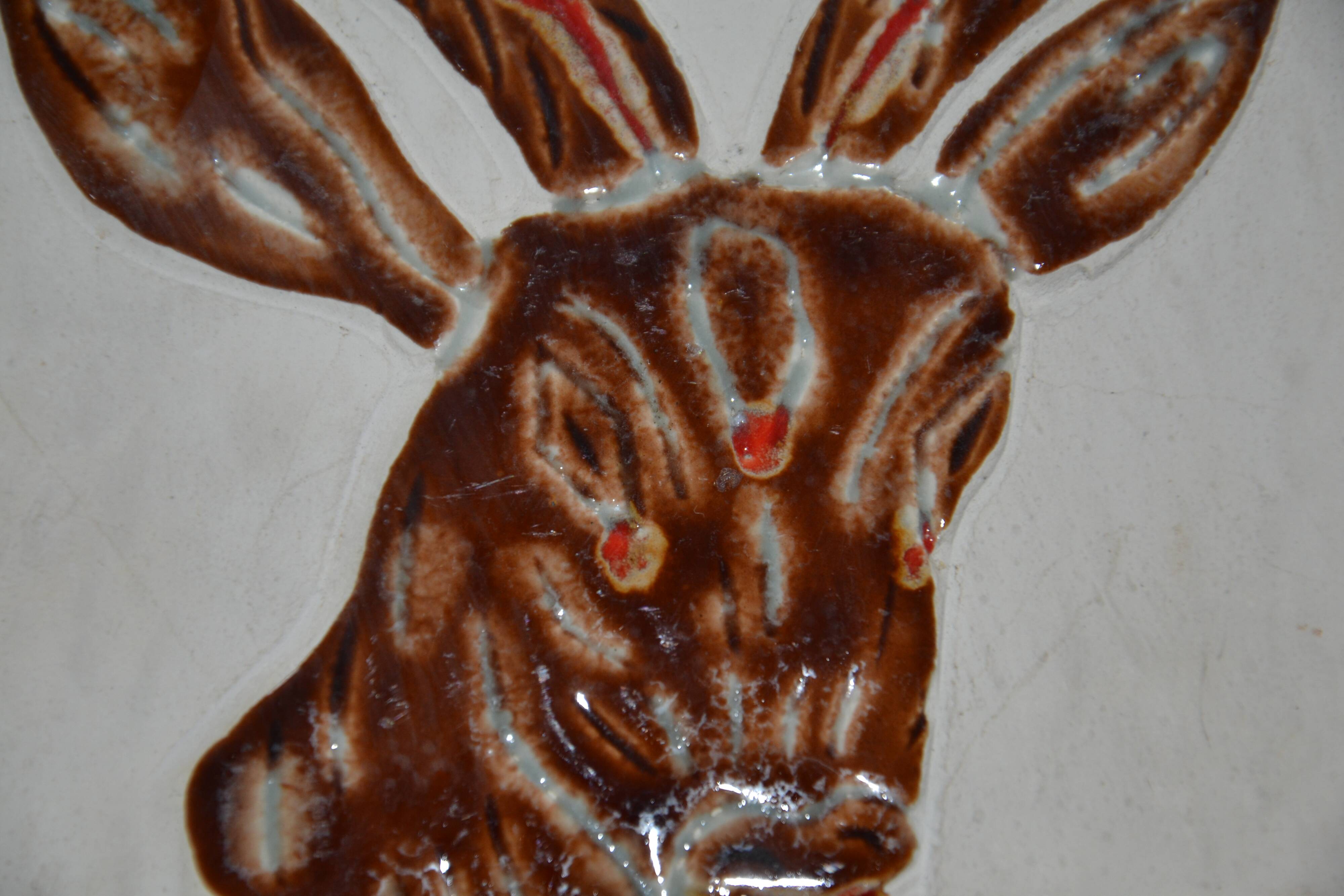 Robert Loiseleur ceramic wall plaque, 1950s-60s