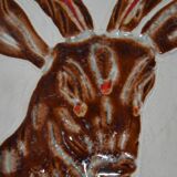 Robert Loiseleur ceramic wall plaque, 1950s-60s