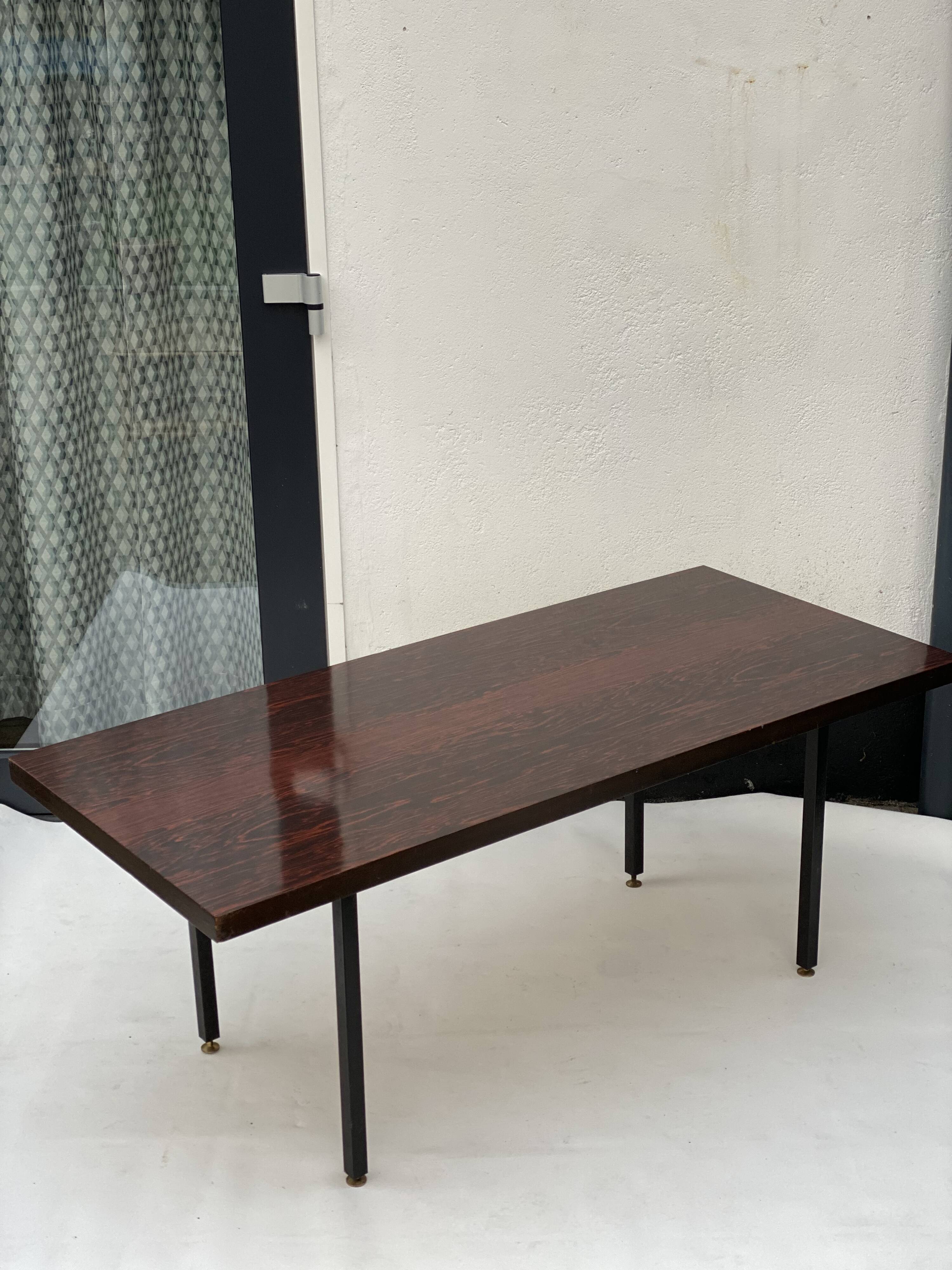 Large Rosewood Veneer Coffee Table