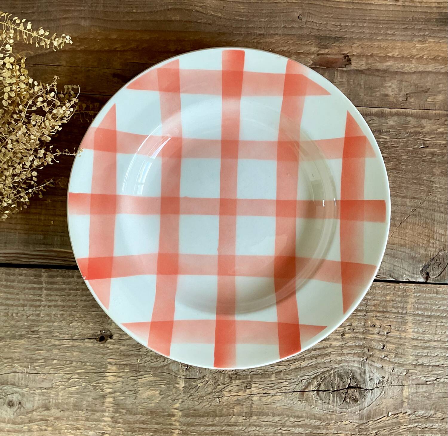 4 Moulin Des Loups “dishcloth” deep plates