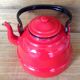 Vintage enameled kettle