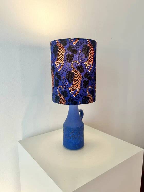 Vintage vase lamp - Boho style - cordless for balcony