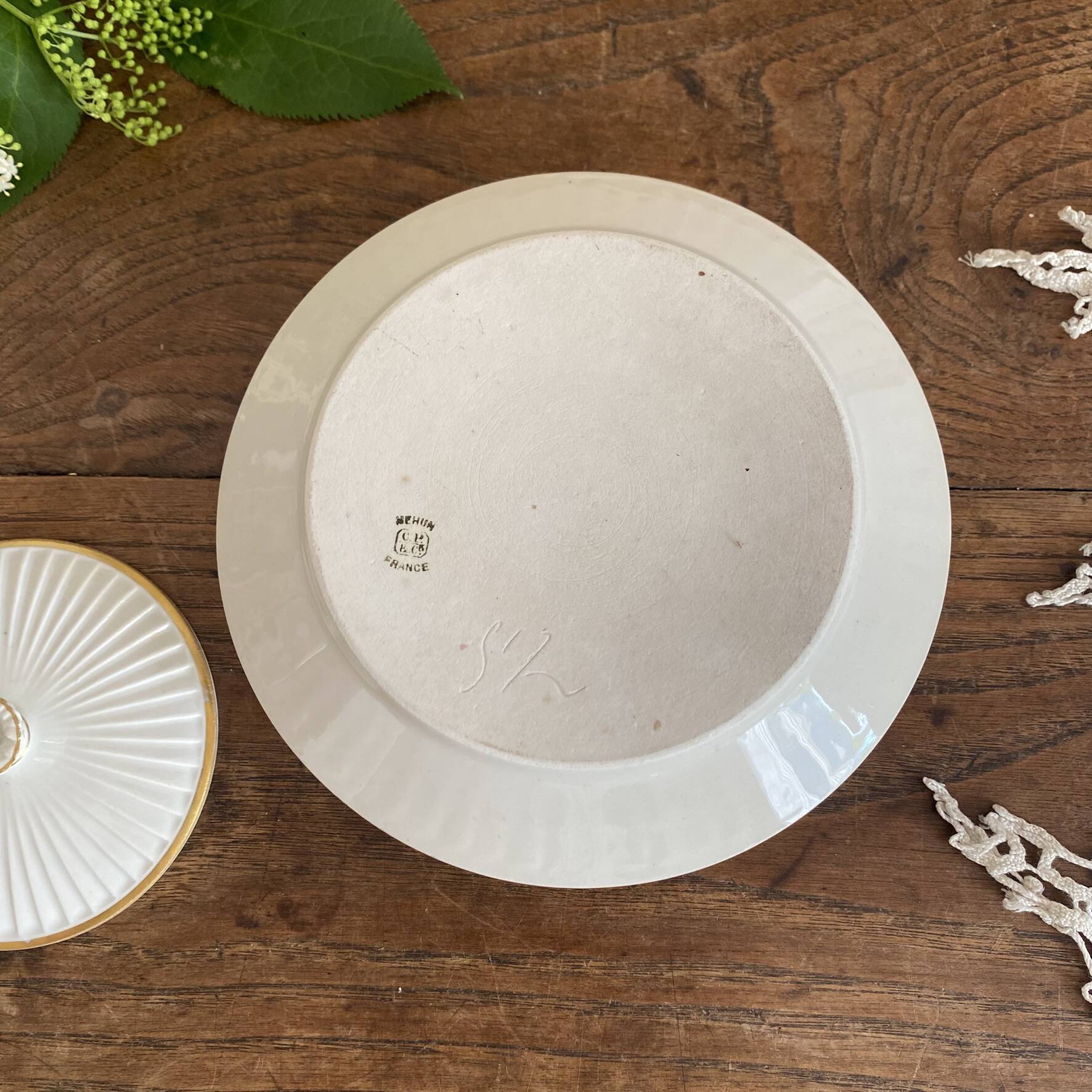 Sucrier en porcelaine fine Mehun
