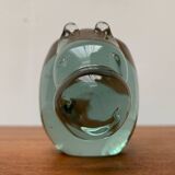 Vintage handmade African glass animal candle holders from Ngwenya Glass, set of 2.