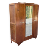 Art Deco wardrobe with mirrored door 145cm