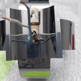 PAIR OF CHROME WALL LIGHTS