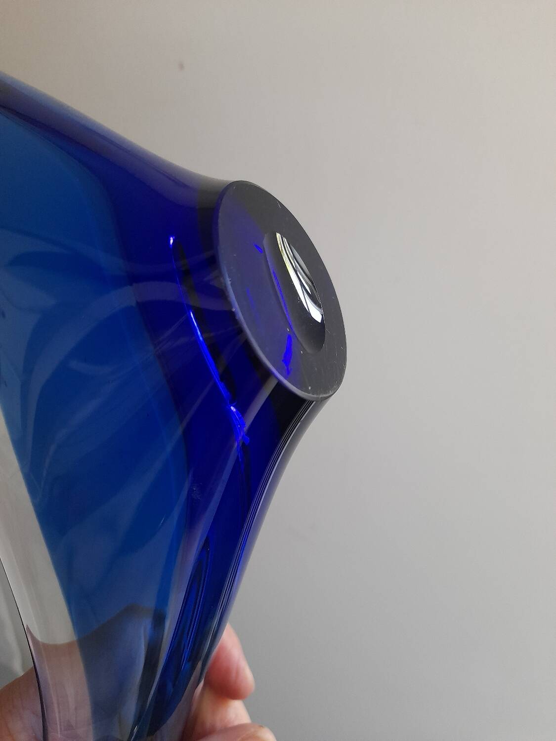 Bayel France blue glass dish