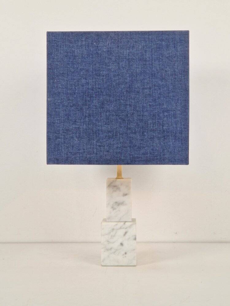 Vintage Carrara Marble Table Lamp, 1960s