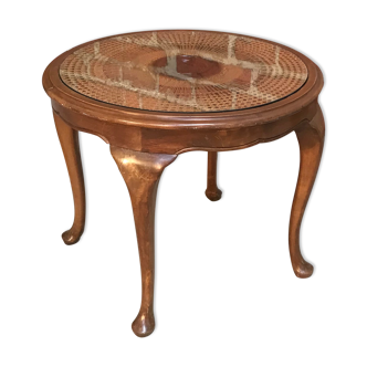 Coffee table in cannage