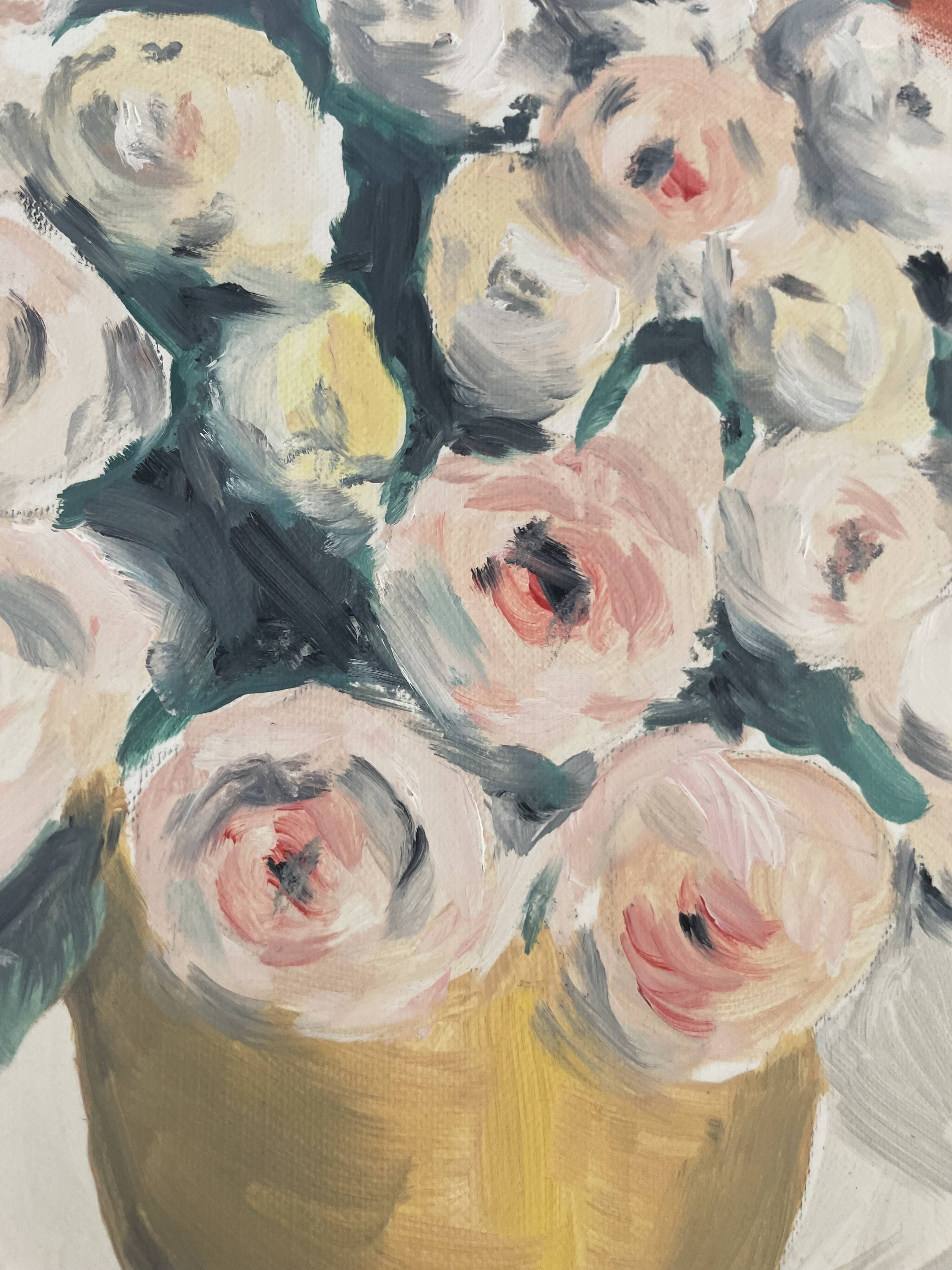 Oil painting flowers