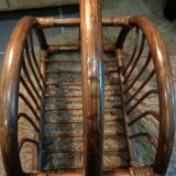 Dark bamboo magazine holders