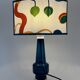 Crystal lamp • Kosta Boda • Sweden • 1960s and custom lampshade