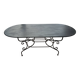 Table de jardin en métal