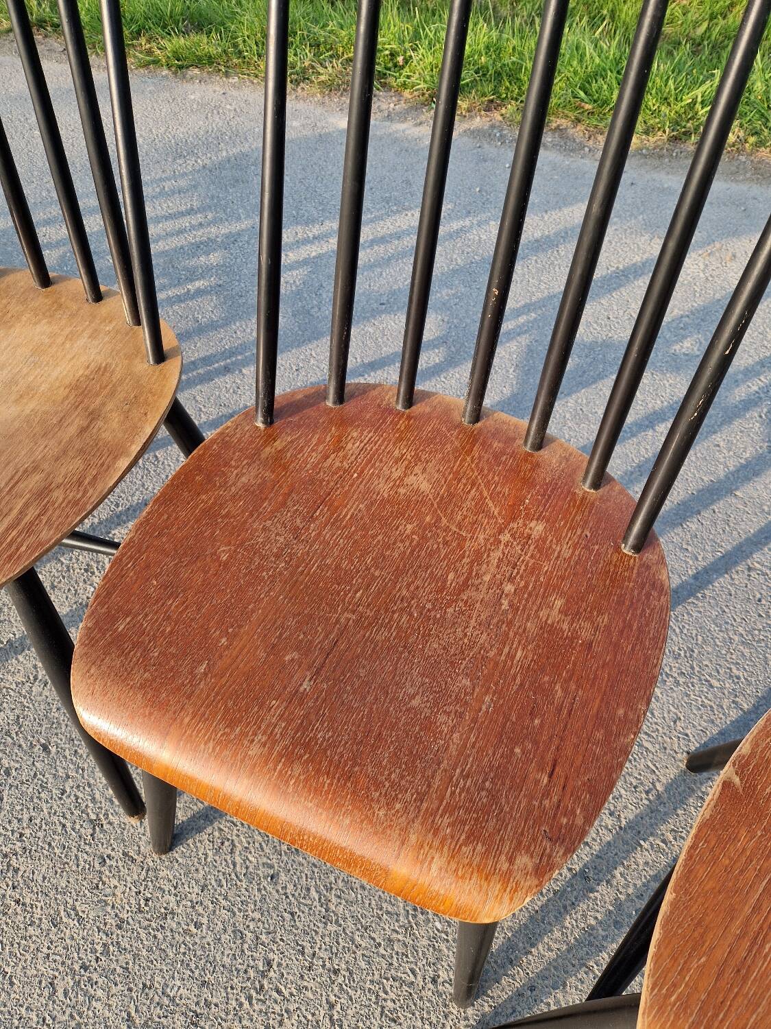 Set of 6 Fannett Scandinavian chairs by Ilmari Tapiovaara 1960.