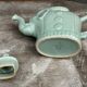 Vintage Chinese Porcelain Teapot - Elephant and Girl on Lid