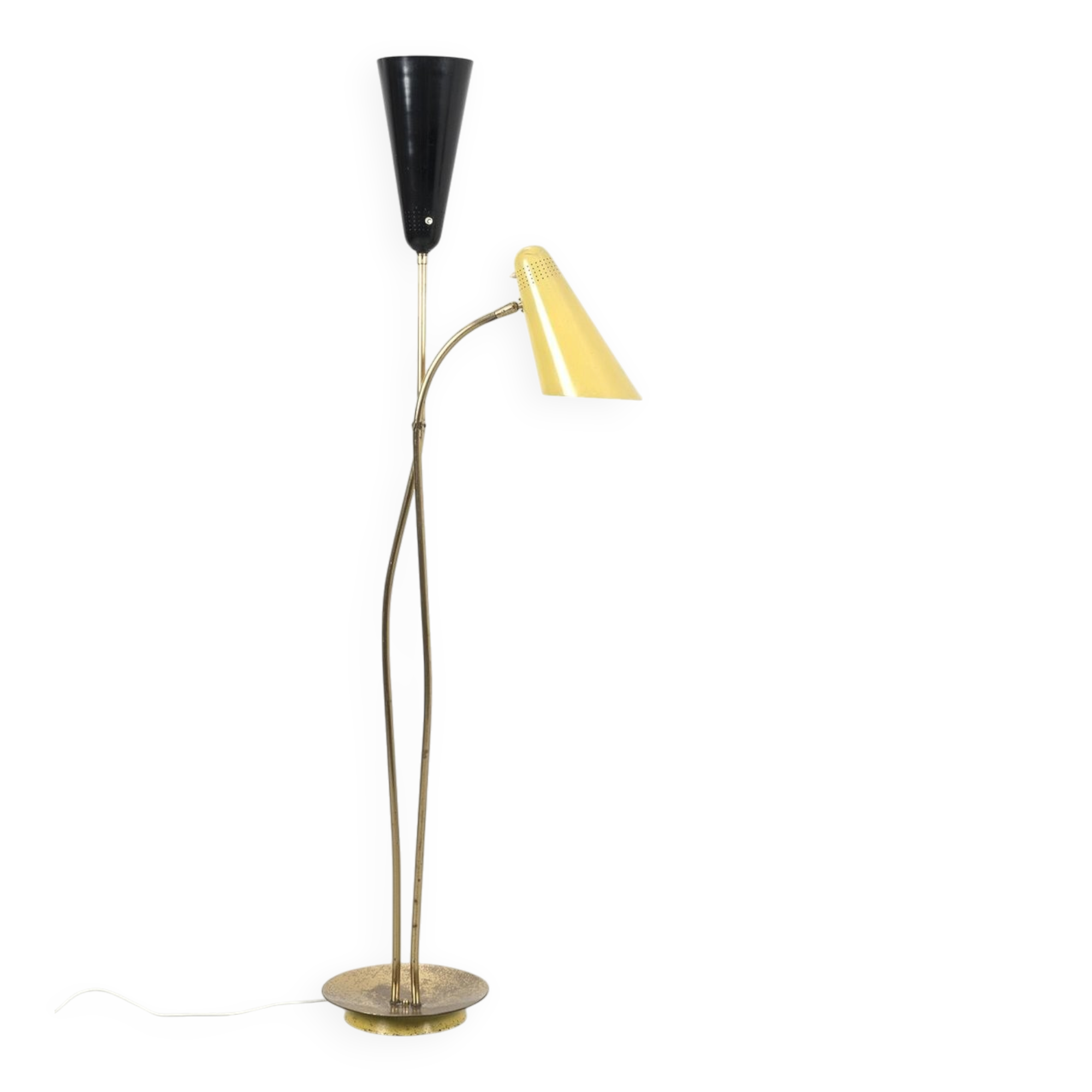 Vintage Floor Lamp in Brass