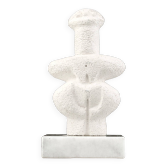 White stone idol paperweight