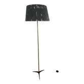 Lampadaire sur pied Art déco noir et doré