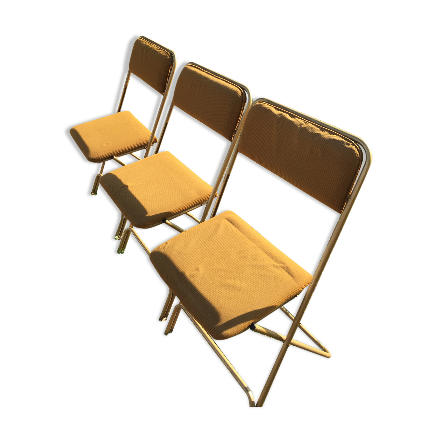 3 Chairs Folding vintage