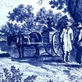 Decorative dish in Dutch porcelain