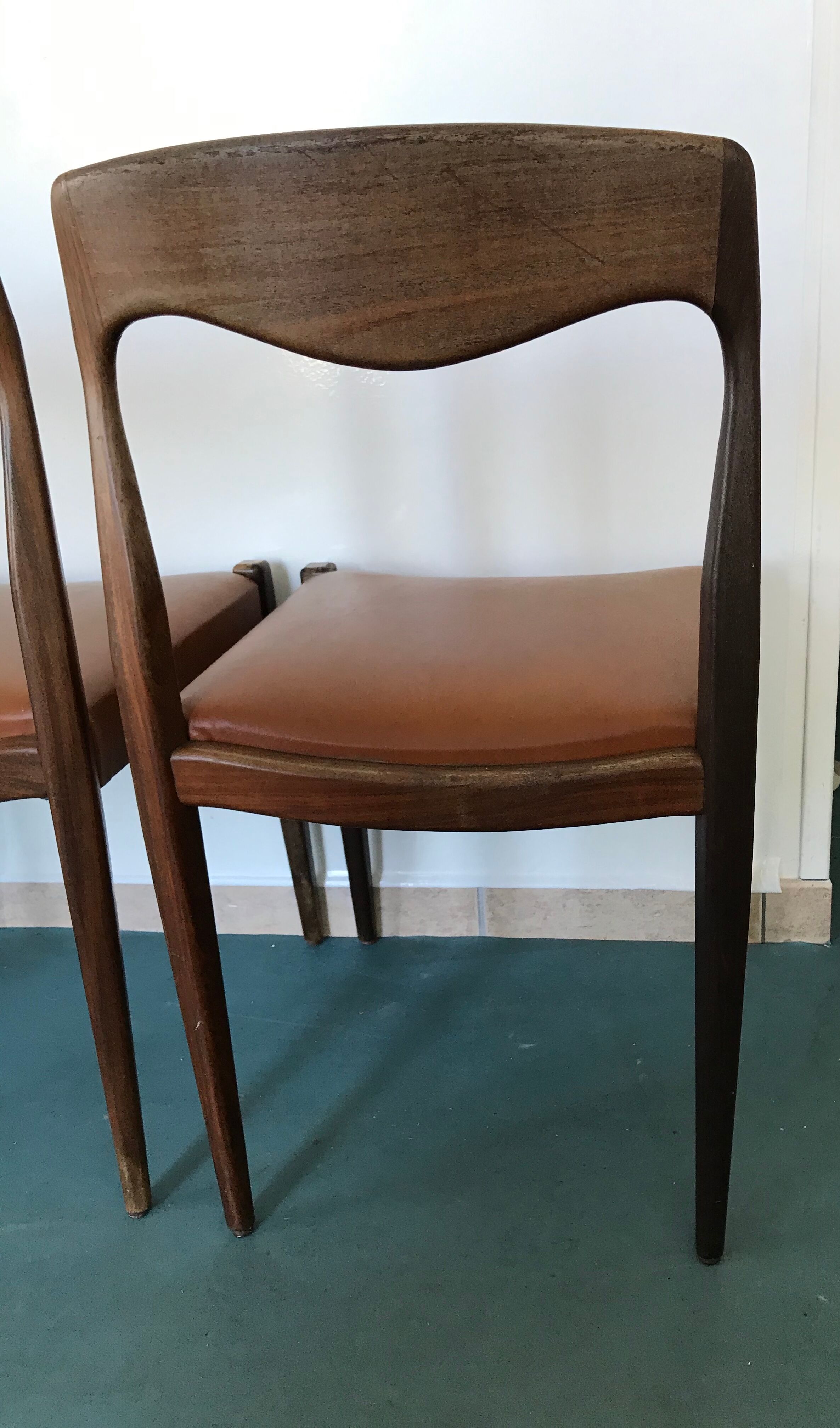 Niels Otto Moller teak chairs