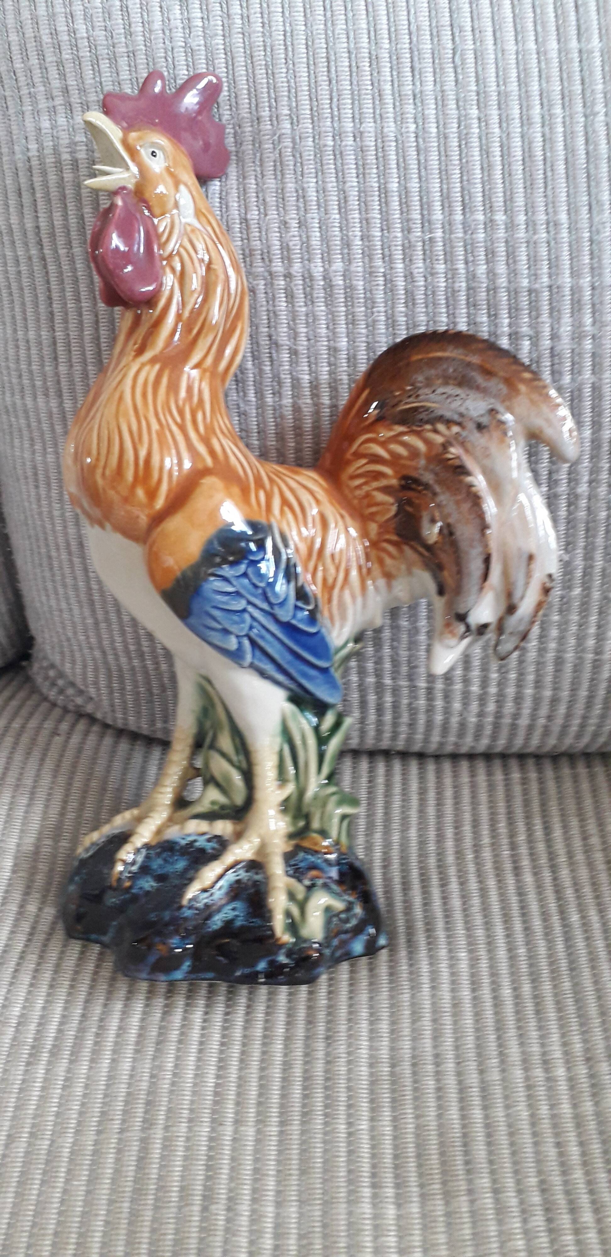 Very original vintage ceramic rooster