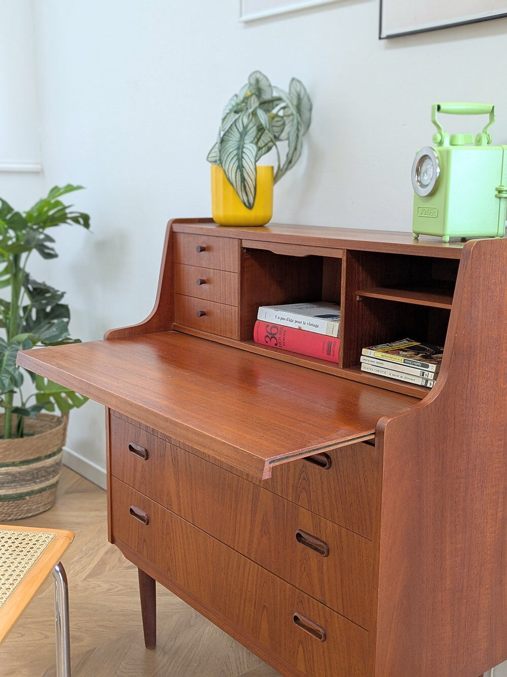 Vintage Scandinavian teak secretary