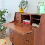 Vintage Scandinavian teak secretary