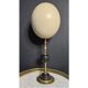 Ostrich Egg, Brass and Black Marble Base (20th century) H: 35 cm | Collection