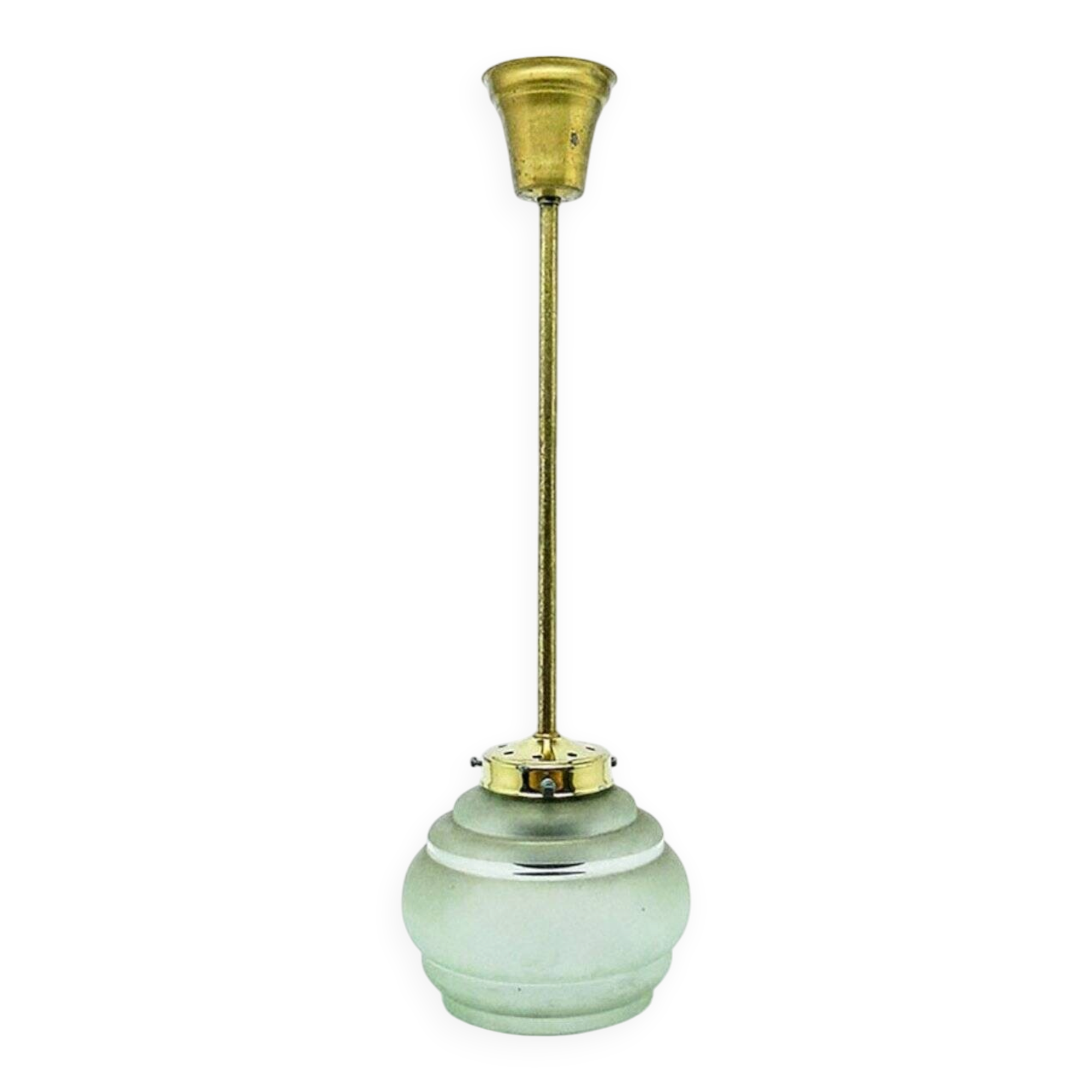 Mid-century pendant lamp in glass, 1950s