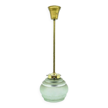 Mid-century pendant lamp in glass, 1950s