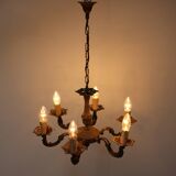 1930s Large Art Deco Candlestick, Czechoslovakia