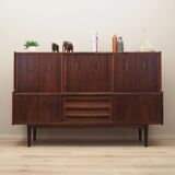 Buffet haut en palissandre, design danois, années 1960, designer : Johannes Andersen, fabrication : Skaaning Furnitu